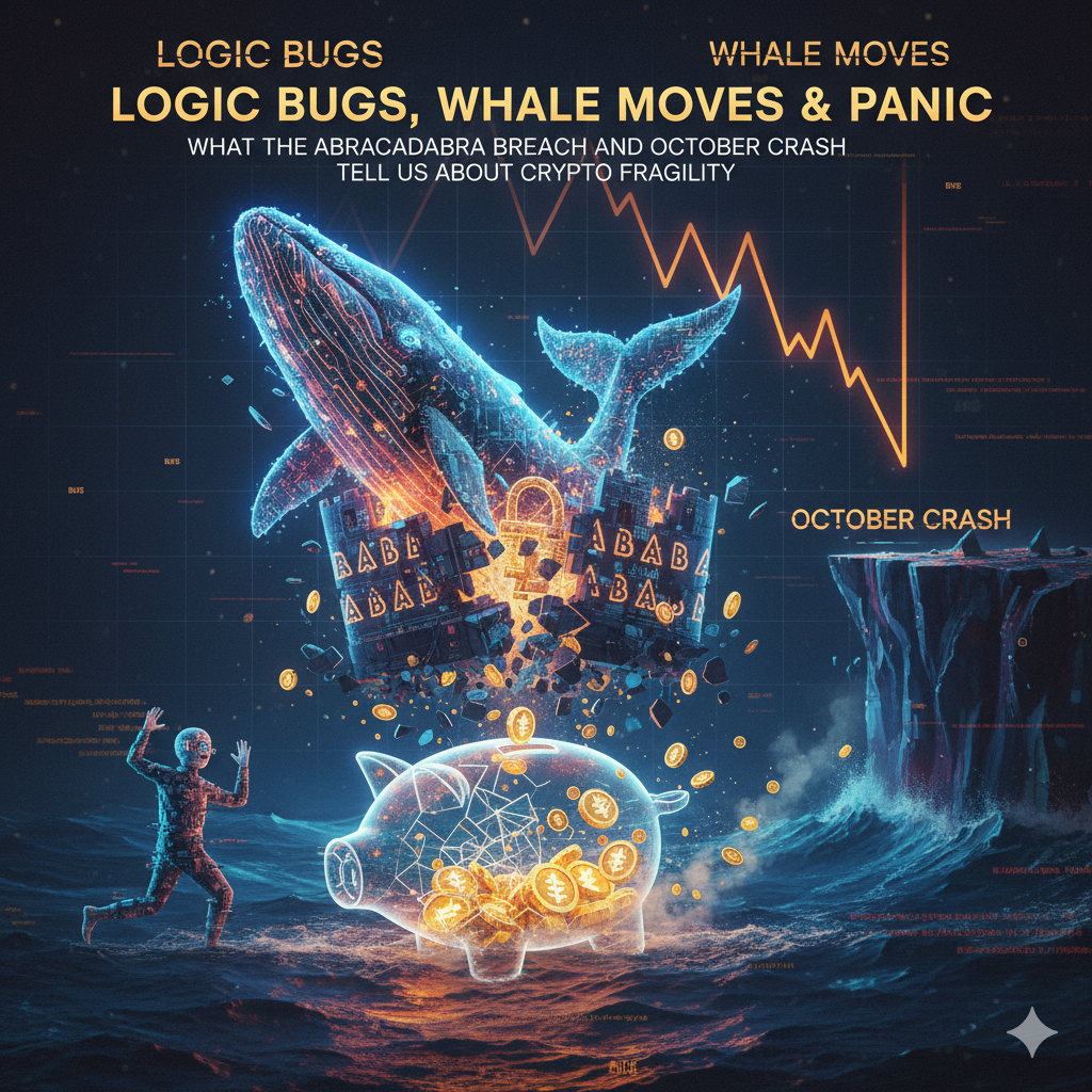 Logic Bugs, Whale Moves & Panic: What the Abracadabra Breach and October Crash Tell Us About Crypto Fragility